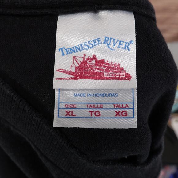 VINTAGE GRIM REAPER TENNESSEE RIVER GOTH 00s Y2K TSHIRT SIZE XL - Picture 7 of 7